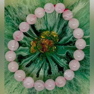 Rose Quartz crystal bracelet